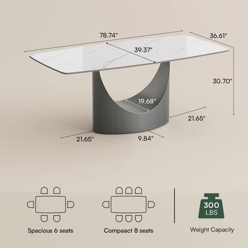 Hobart - Rectangular Sintered Stone Dining Table