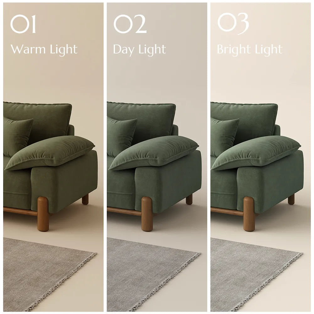 Atticus Mid-Century Small Space Sofa - 2-3 Seats, with Pet-Friendly Fabric