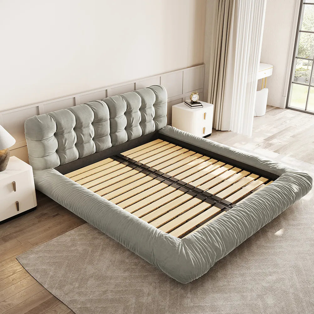 Lit queen size rembourré Marshmallow