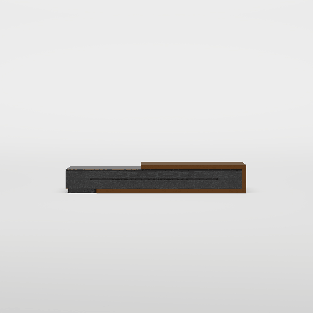 Meuble TV extensible noir moderne