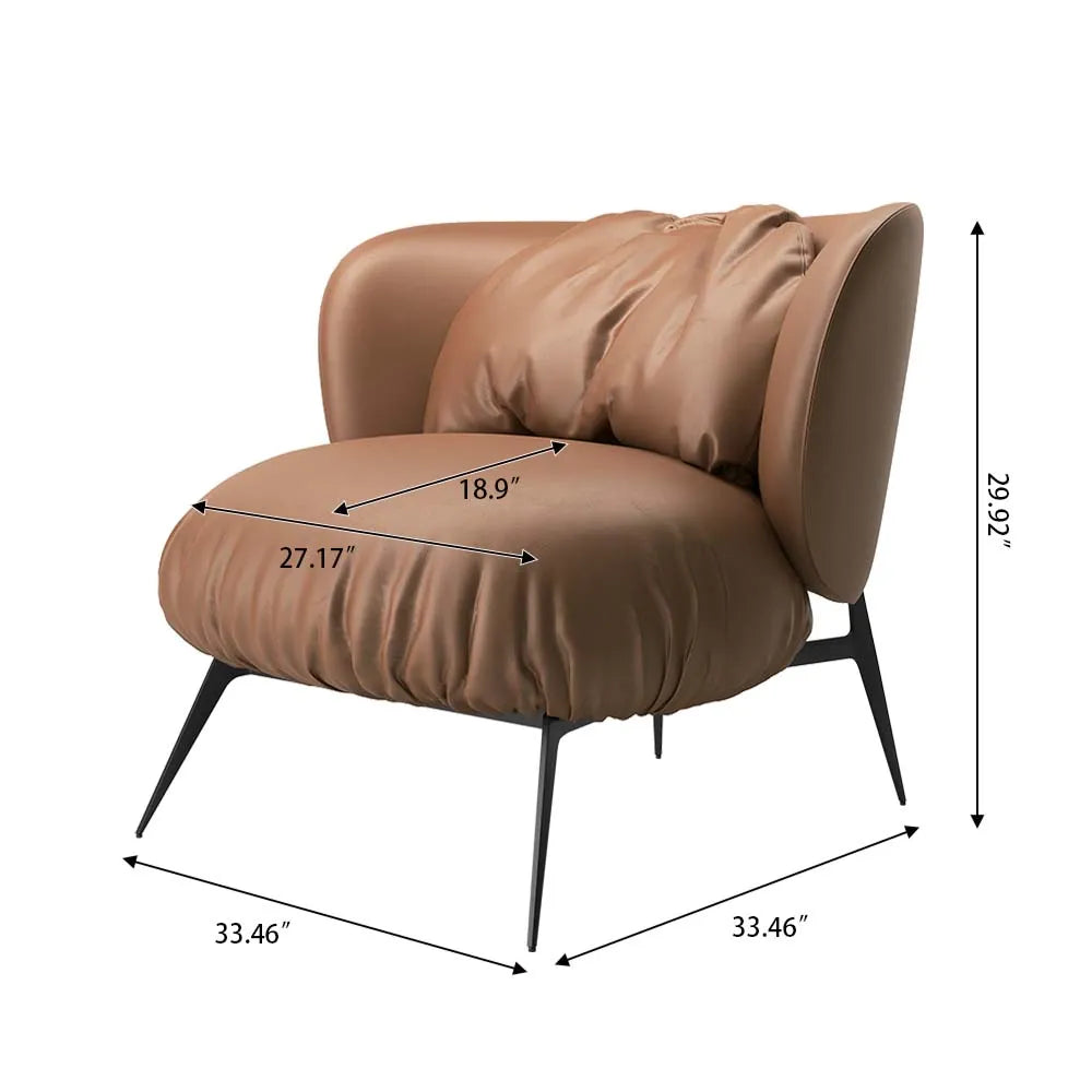 33.46"Mid-Century Modern Accent Chair