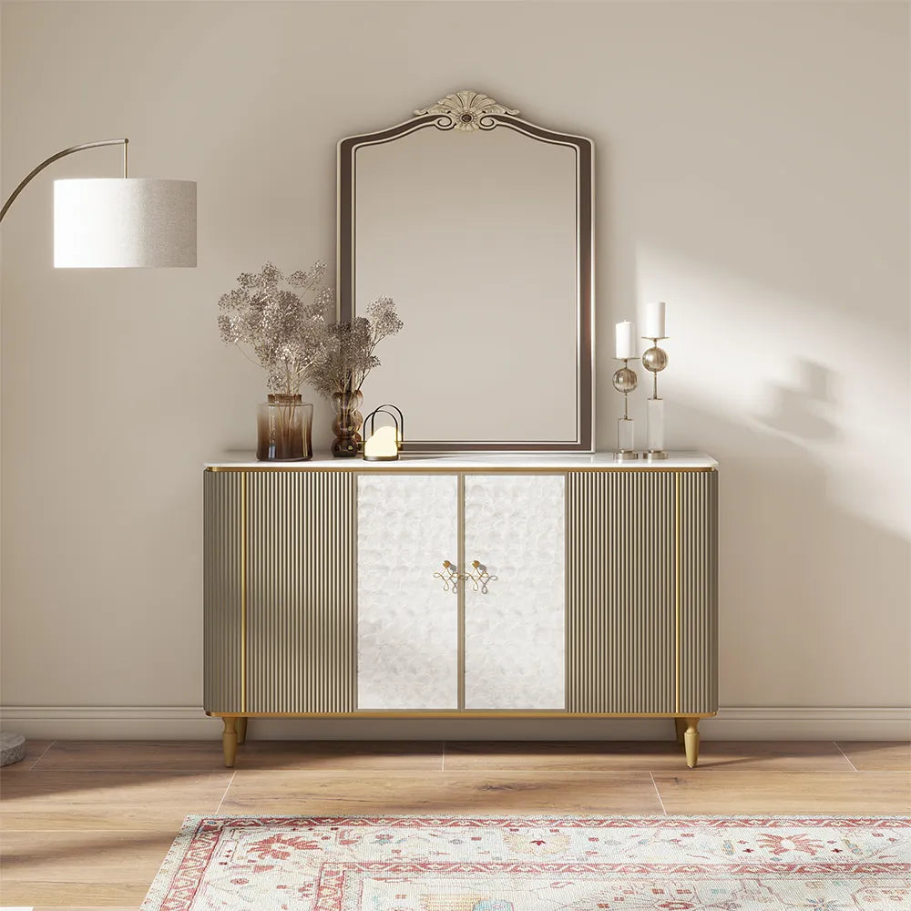 59.06" Modern Luxury Credenza Storage Cabinet