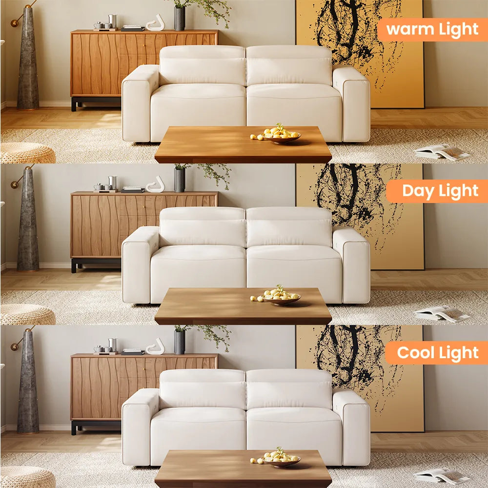Luxury leather electric modular sofa set