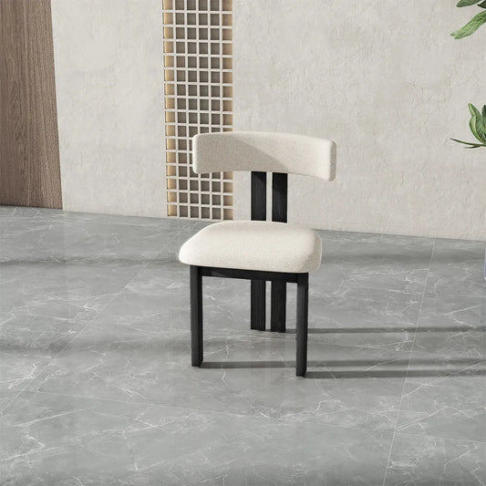 Mid-Century Modern Wood Dining Chairs Set of 2