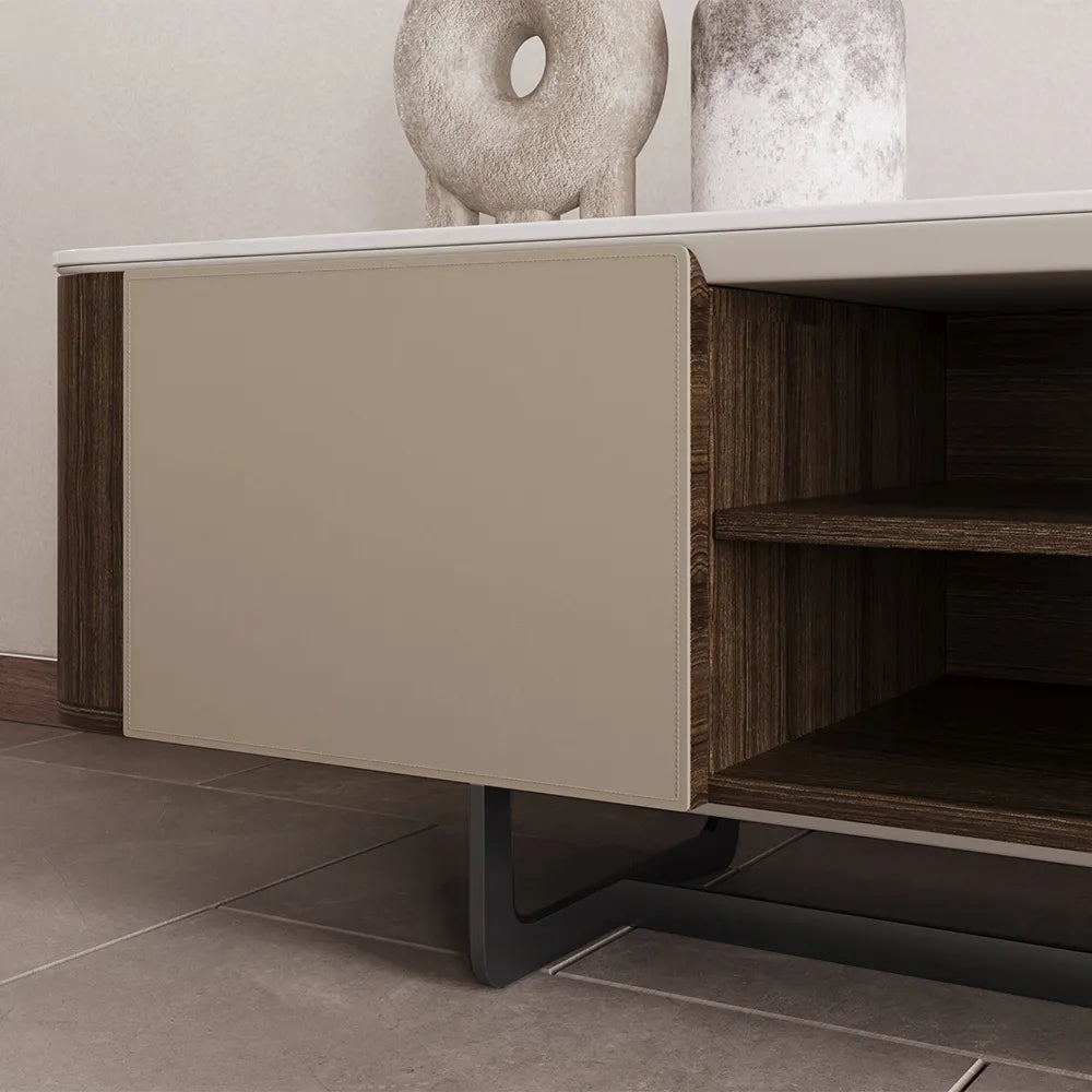 86.61" Modern Minimalist TV Stand