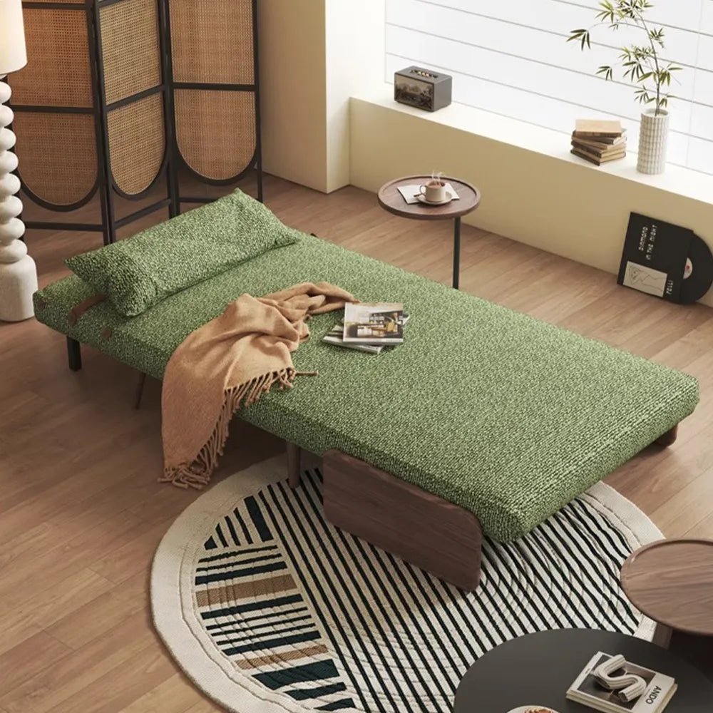 Chaise d'appoint pliante verte de 35,43 pouces