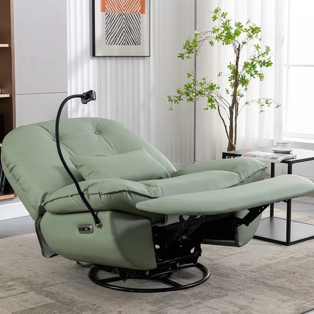 Fauteuil inclinable électrique pivotant avec coussin de taille