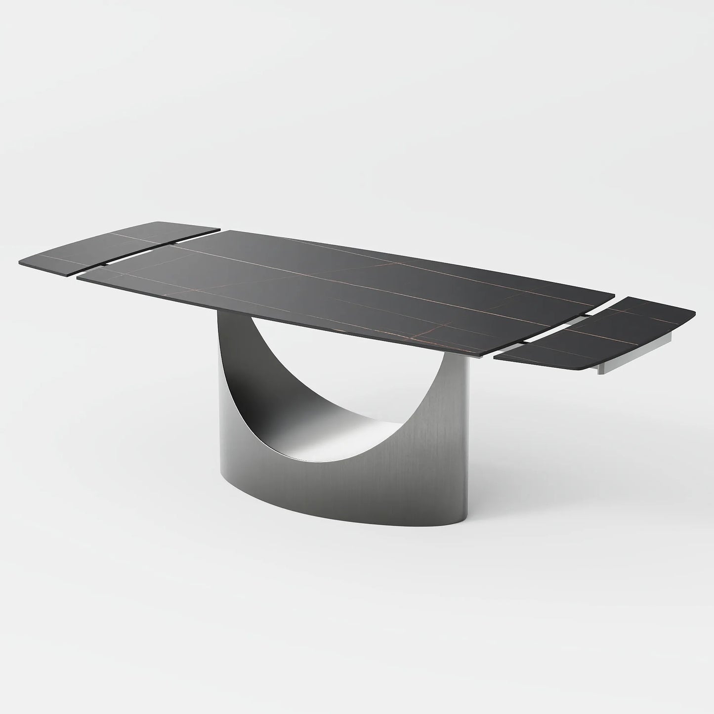 Hobart - Table à manger rectangulaire en pierre frittée