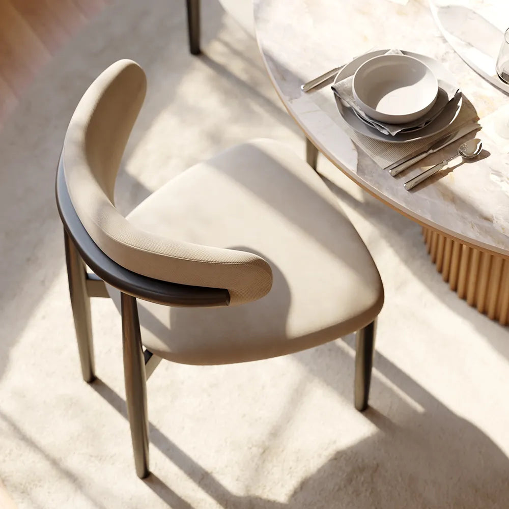 Silva - Lot de 2 chaises de salle à manger en bois modernes du milieu du siècle