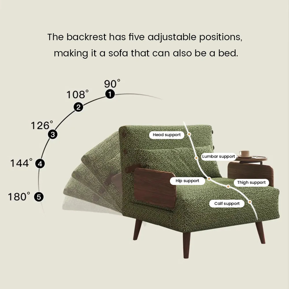 Chaise d'appoint pliante verte de 35,43 pouces