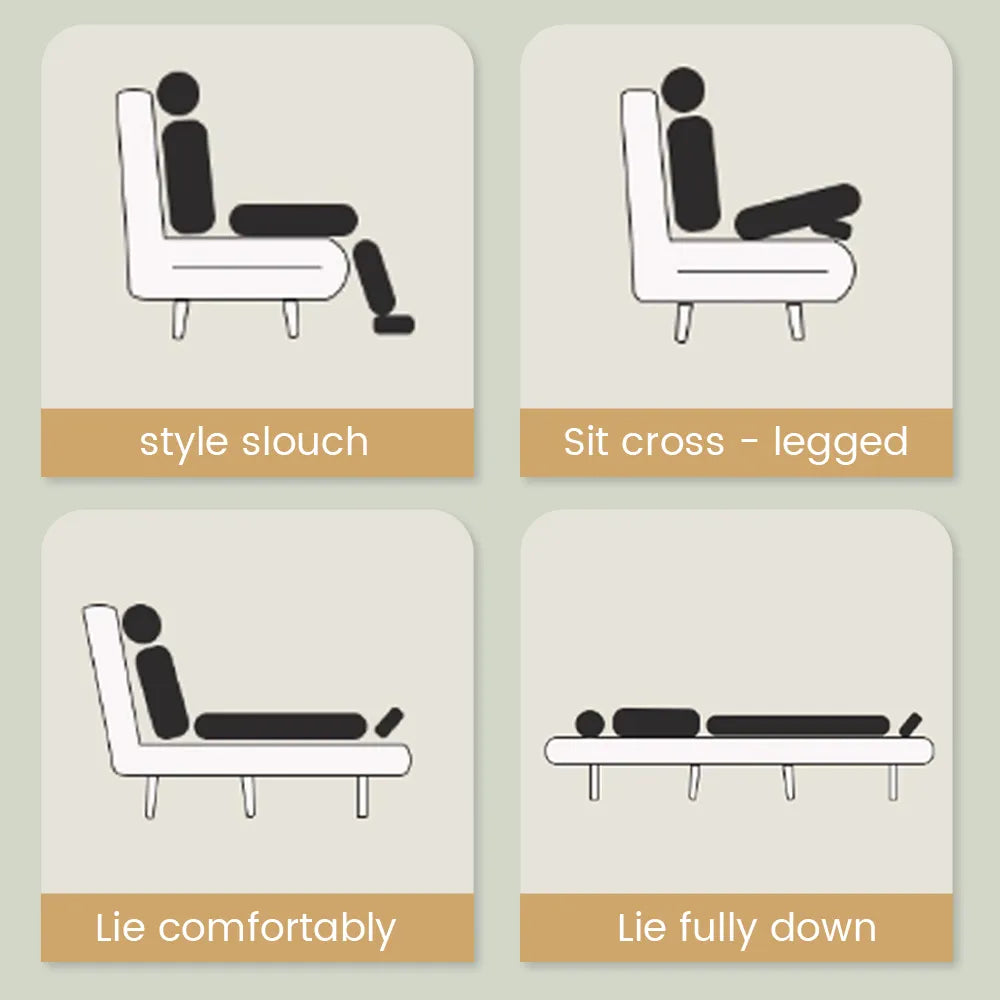 Chaise d'appoint pliante verte de 35,43 pouces