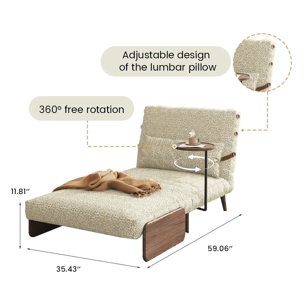 Chaise d'appoint pliante verte de 35,43 pouces