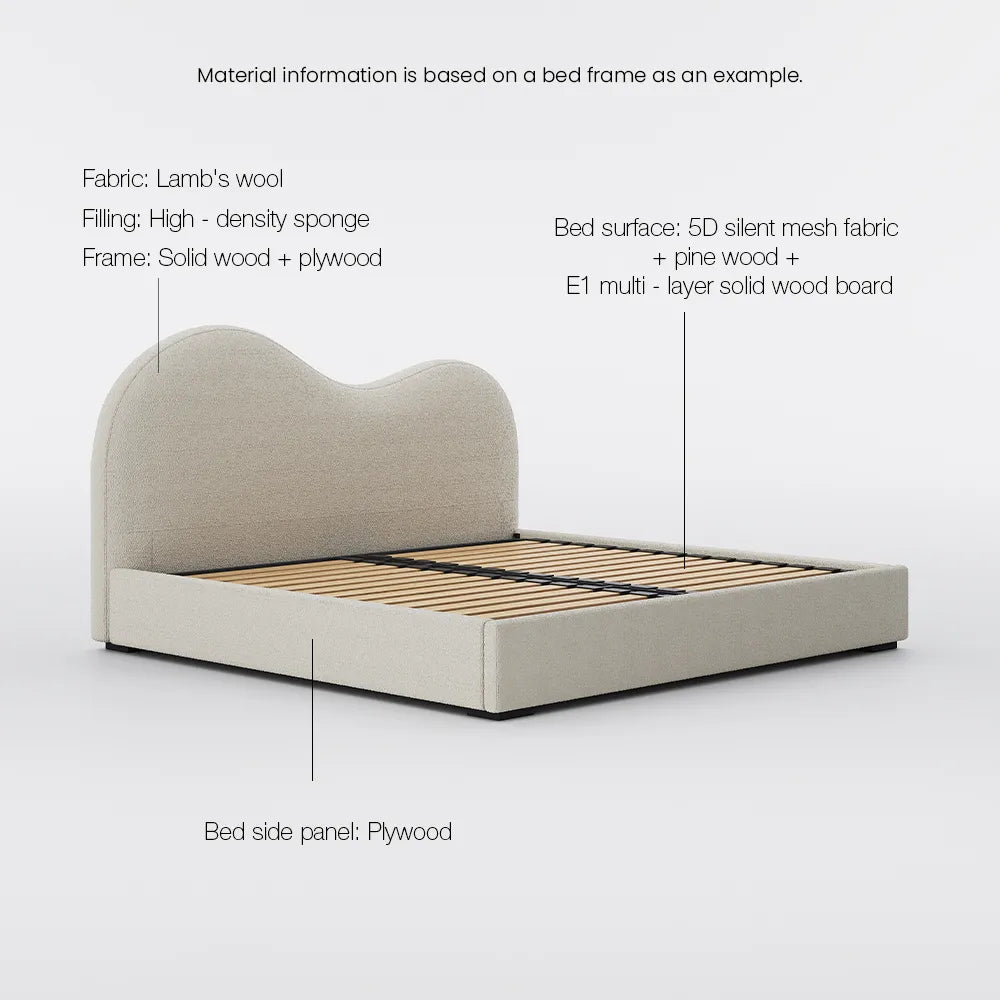 Cadre de lit King Size Cloud avec rangement
