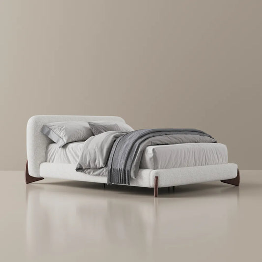 Lambra - Boucle Upholstered Bed