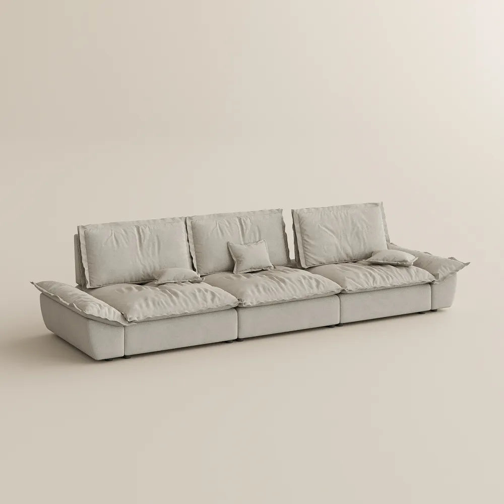 141.73" Sailboat Deep Sofa with Adjustable Backrest