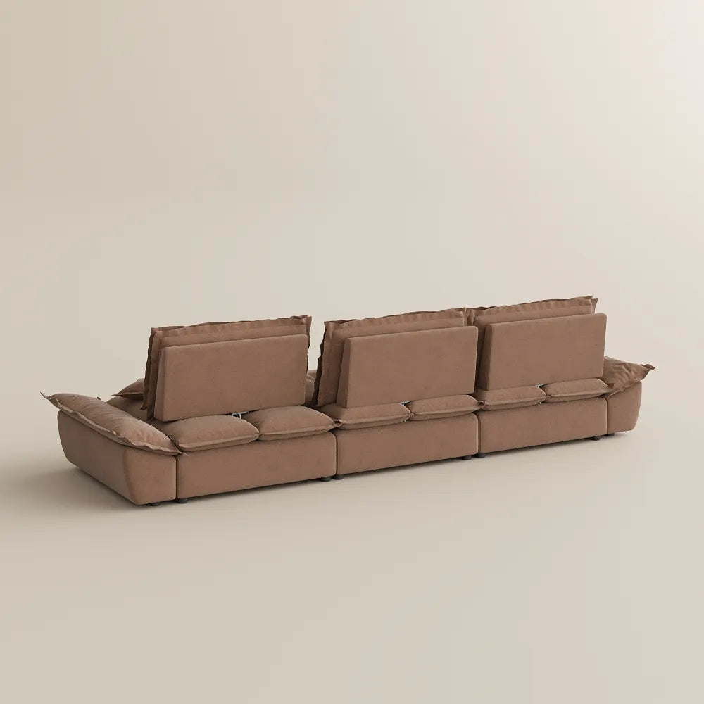 141.73" Sailboat Deep Sofa with Adjustable Backrest