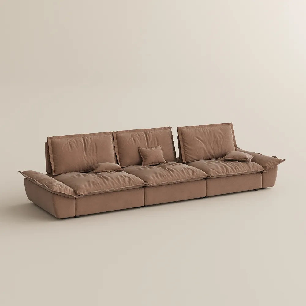 141.73" Sailboat Deep Sofa with Adjustable Backrest