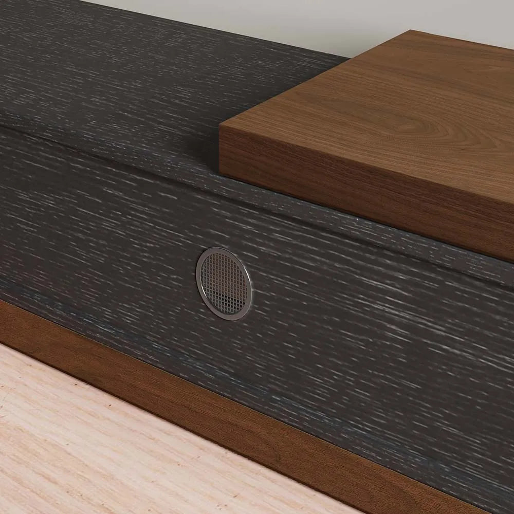 Meuble TV extensible noir moderne