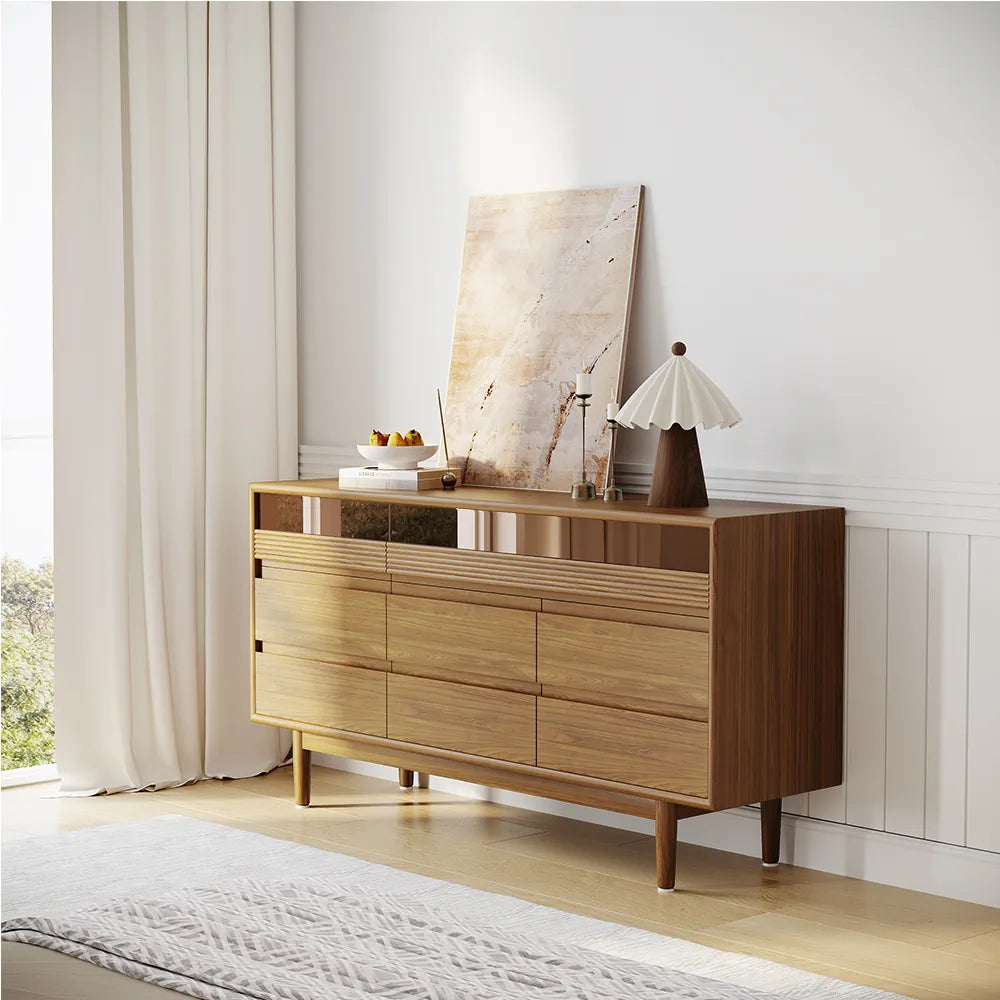 Solid wood 6-drawer cabinet