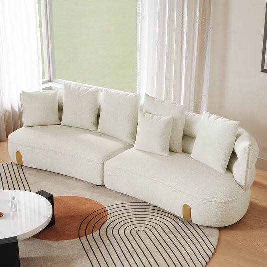 122" Modern Fabric Sofa