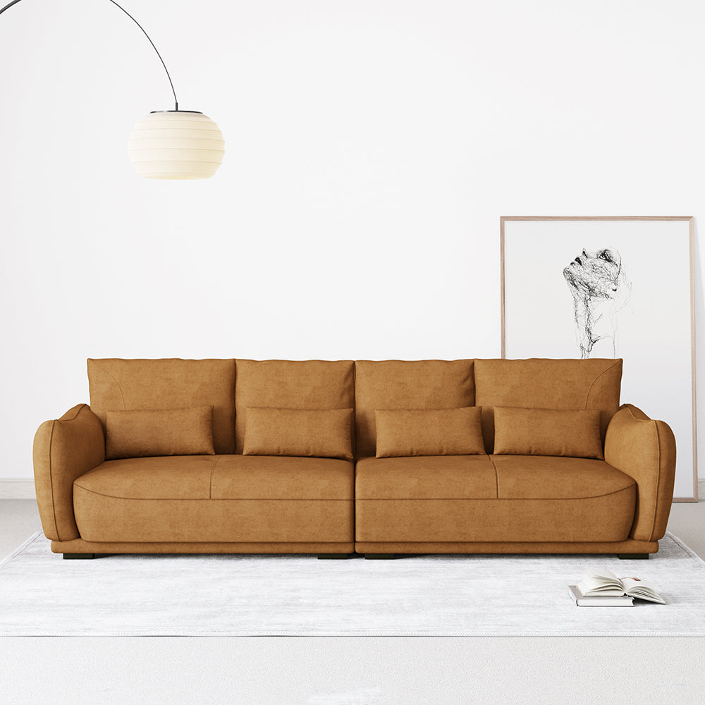 Canapé moderne en tissu suédé de 125,98 pouces