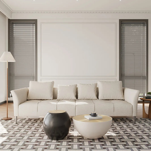 97.63-Inch Modern Cotton Linen Sofa