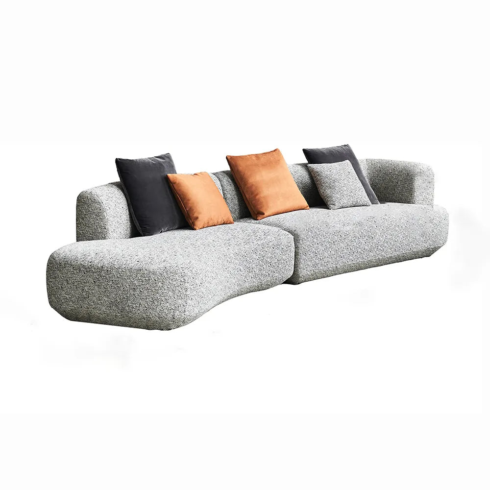 Canapé moderne en coton et lin de 129,92 pouces