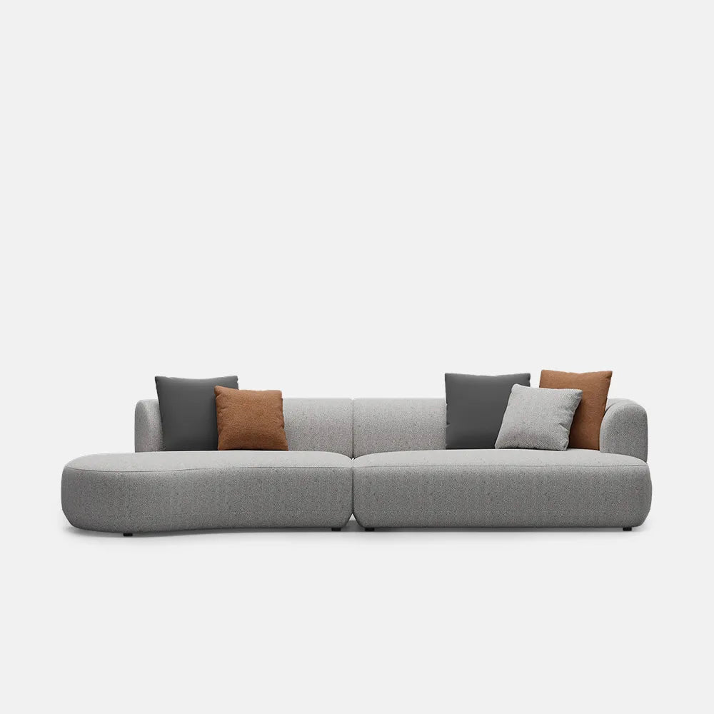 Canapé moderne en coton et lin de 129,92 pouces