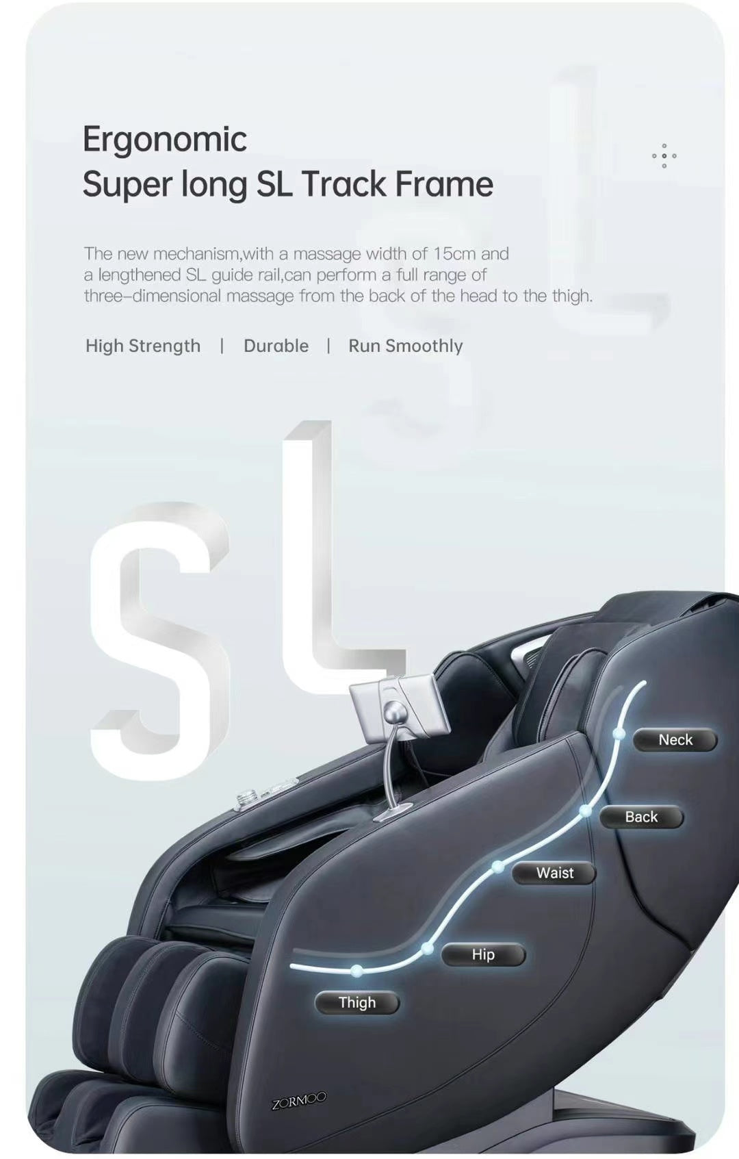 ZORMOO 4D Intelligent Full Body Massage Chair | SL Track · Zero Gravity · AI Body Detection