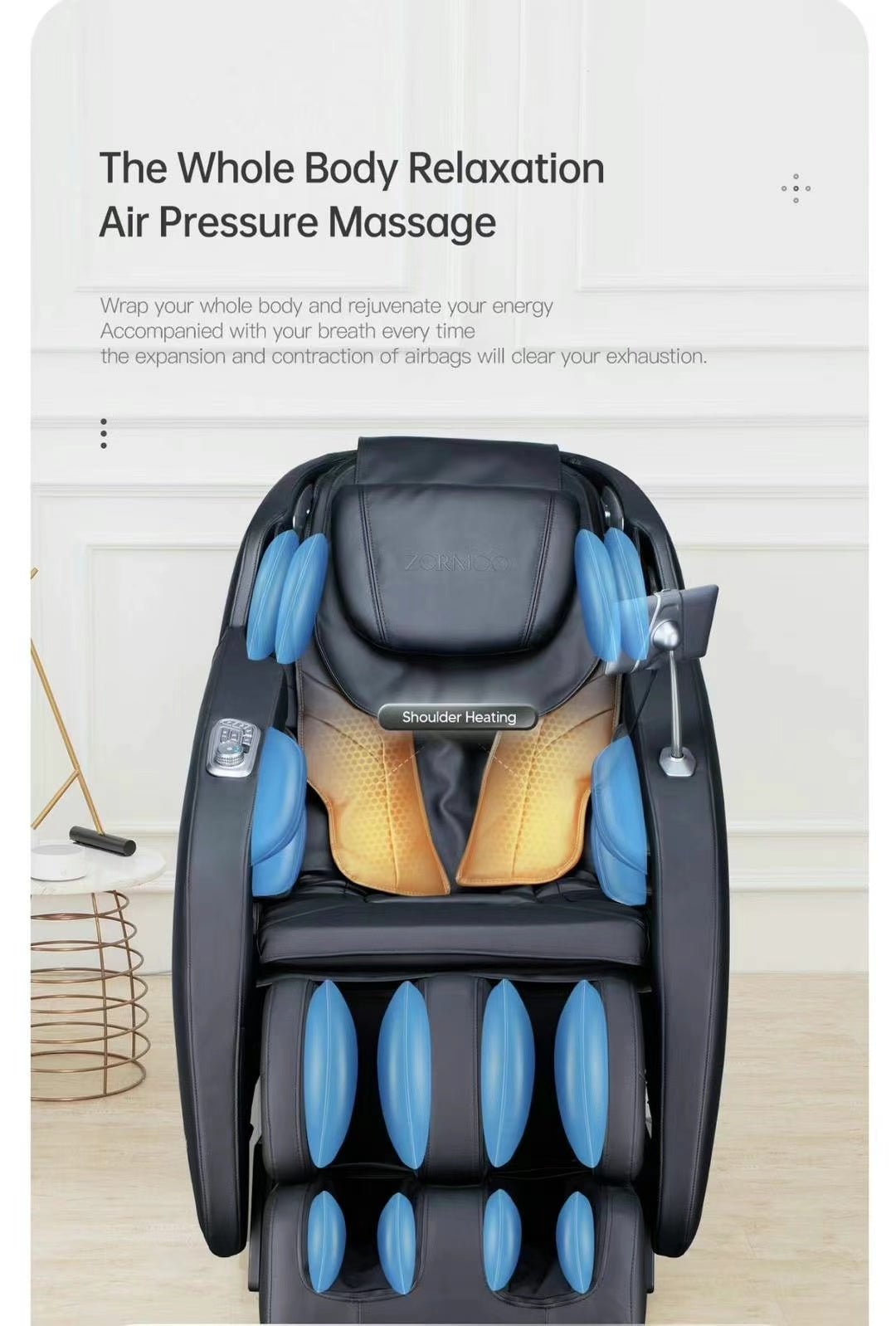 ZORMOO 4D Intelligent Full Body Massage Chair | SL Track · Zero Gravity · AI Body Detection