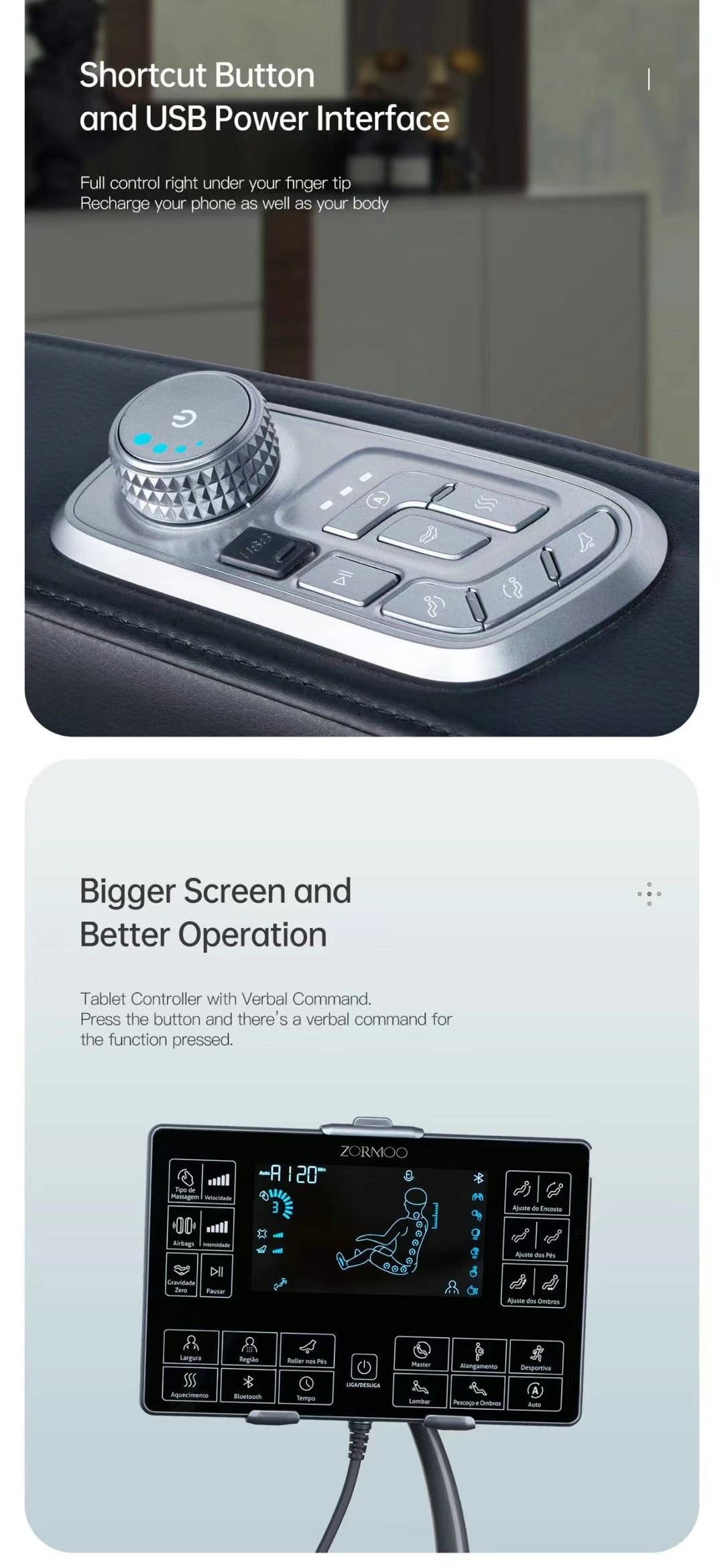 ZORMOO 4D Intelligent Full Body Massage Chair | SL Track · Zero Gravity · AI Body Detection