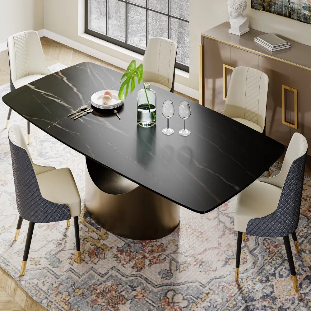 71in Hobart - Rectangular Sintered Stone Dining Table