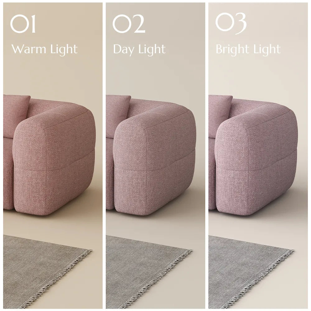 Simple Puce sofa chenille casual sofa set