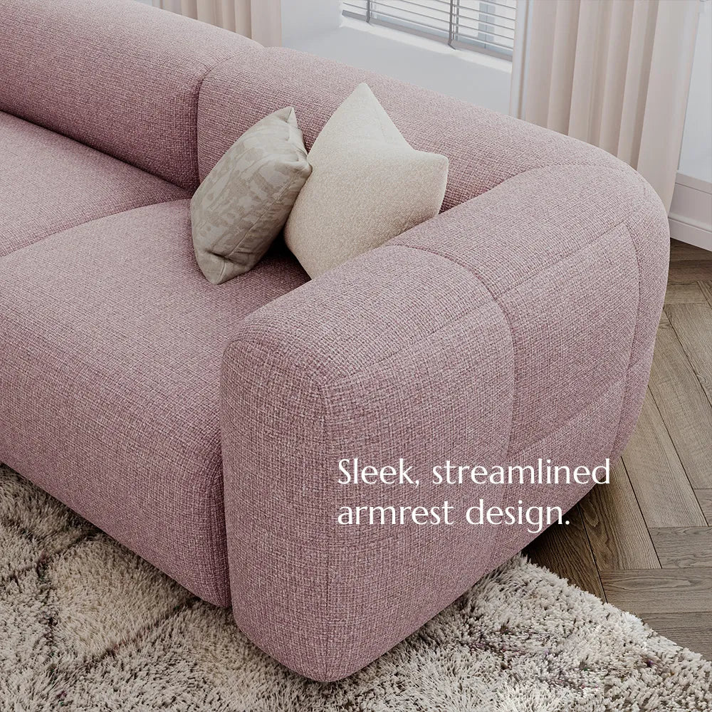 Simple Puce sofa chenille casual sofa set