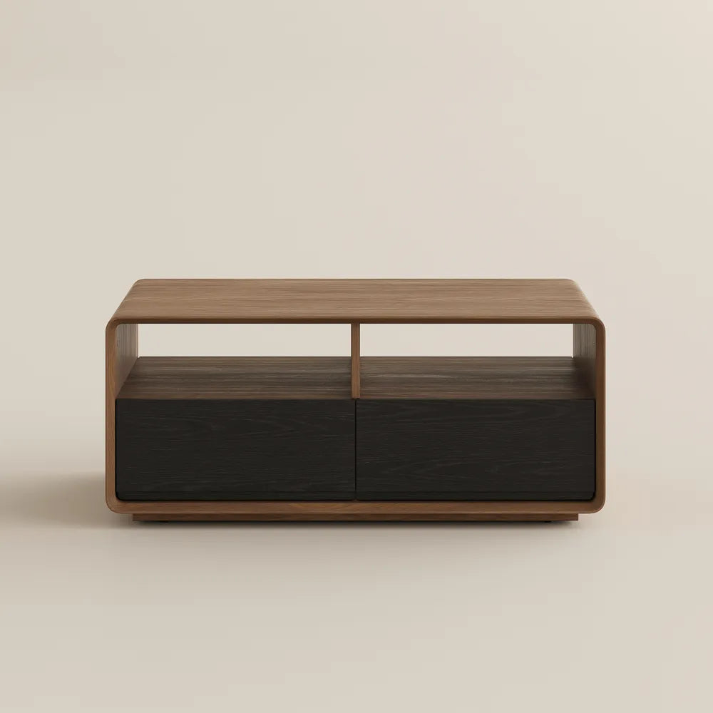 39" Rectangular Modern Coffee Table with Storage