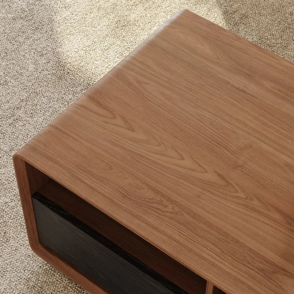 39" Rectangular Modern Coffee Table with Storage