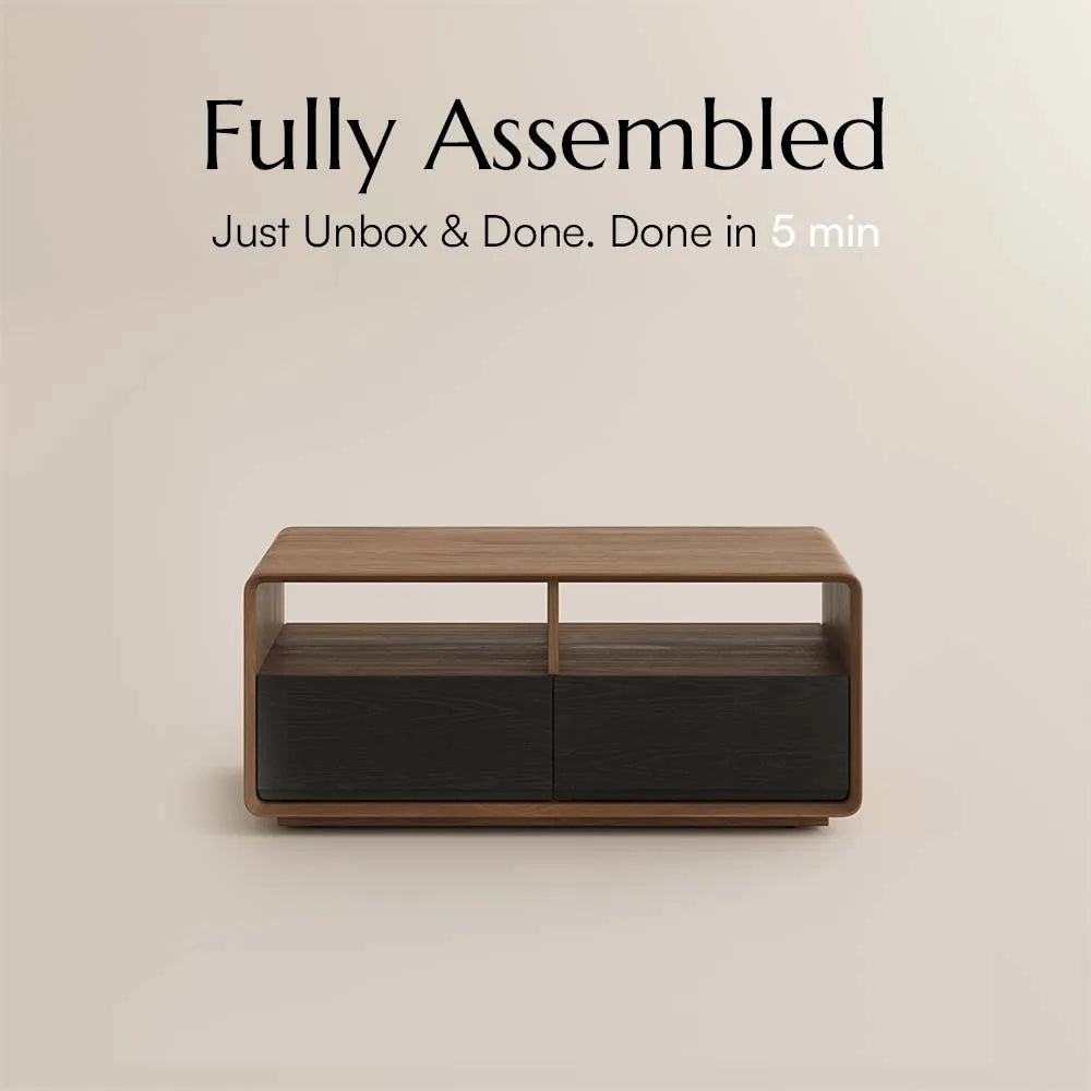 39" Rectangular Modern Coffee Table with Storage