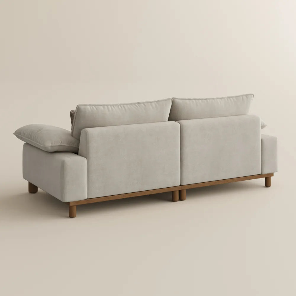 Atticus Mid-Century Small Space Sofa - 2-3 Seats, with Pet-Friendly Fabric