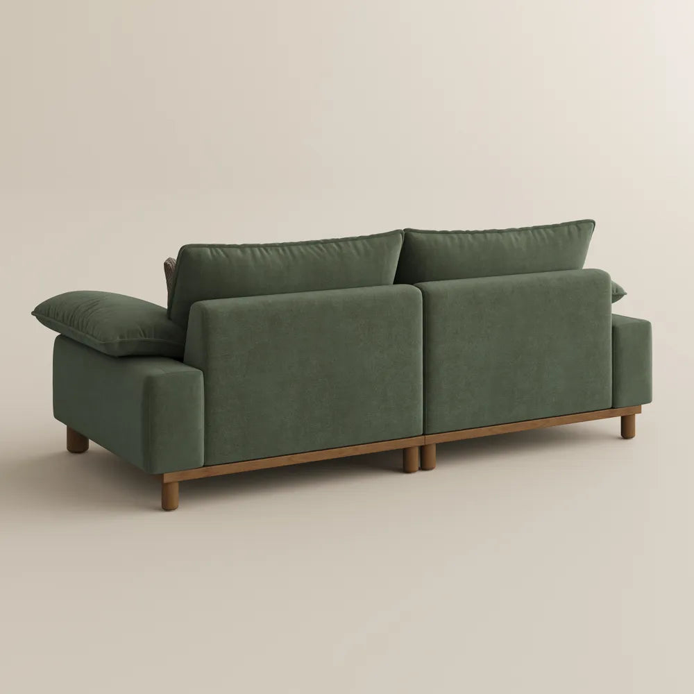 Atticus Mid-Century Small Space Sofa - 2-3 Seats, with Pet-Friendly Fabric
