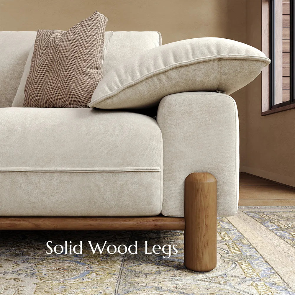 Atticus Mid-Century Small Space Sofa - 2-3 Seats, with Pet-Friendly Fabric