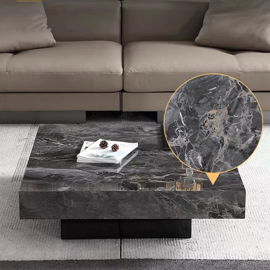 Table basse noire moderne 