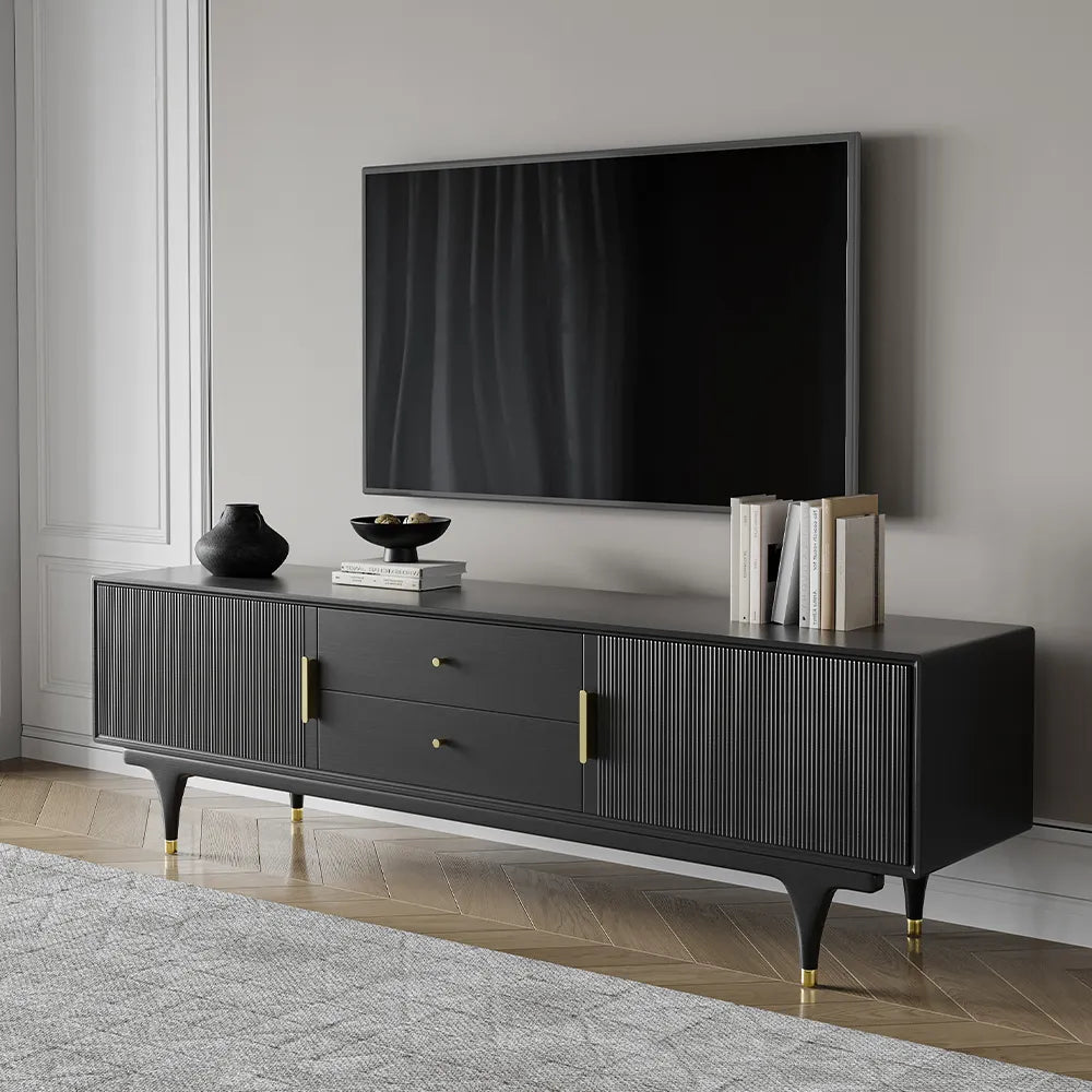 78.74" Mid-Century Modern Fluted TV Stand