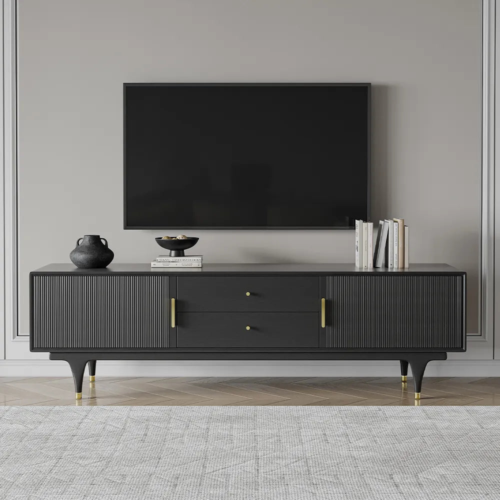 78.74" Mid-Century Modern Fluted TV Stand
