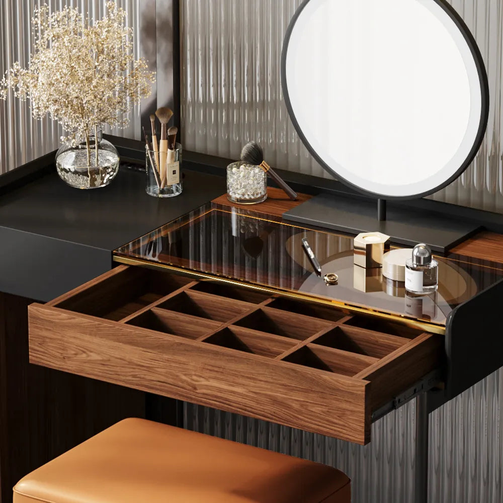 Ensemble de coiffeuse de 47 pouces avec 5 tiroirs