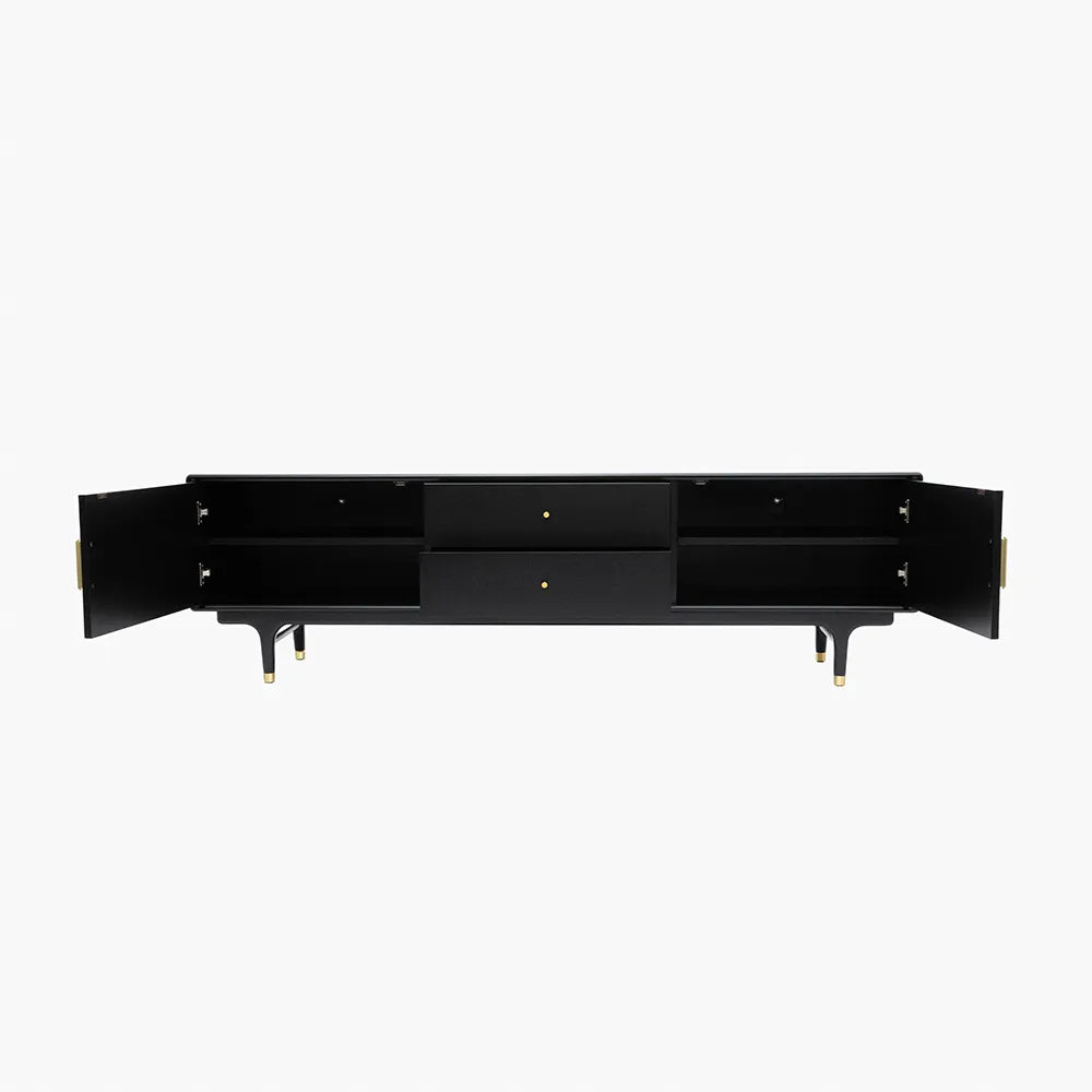 78.74" Mid-Century Modern Fluted TV Stand