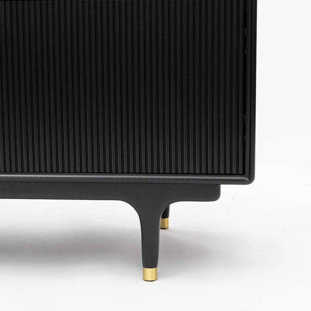 78.74" Mid-Century Modern Fluted TV Stand