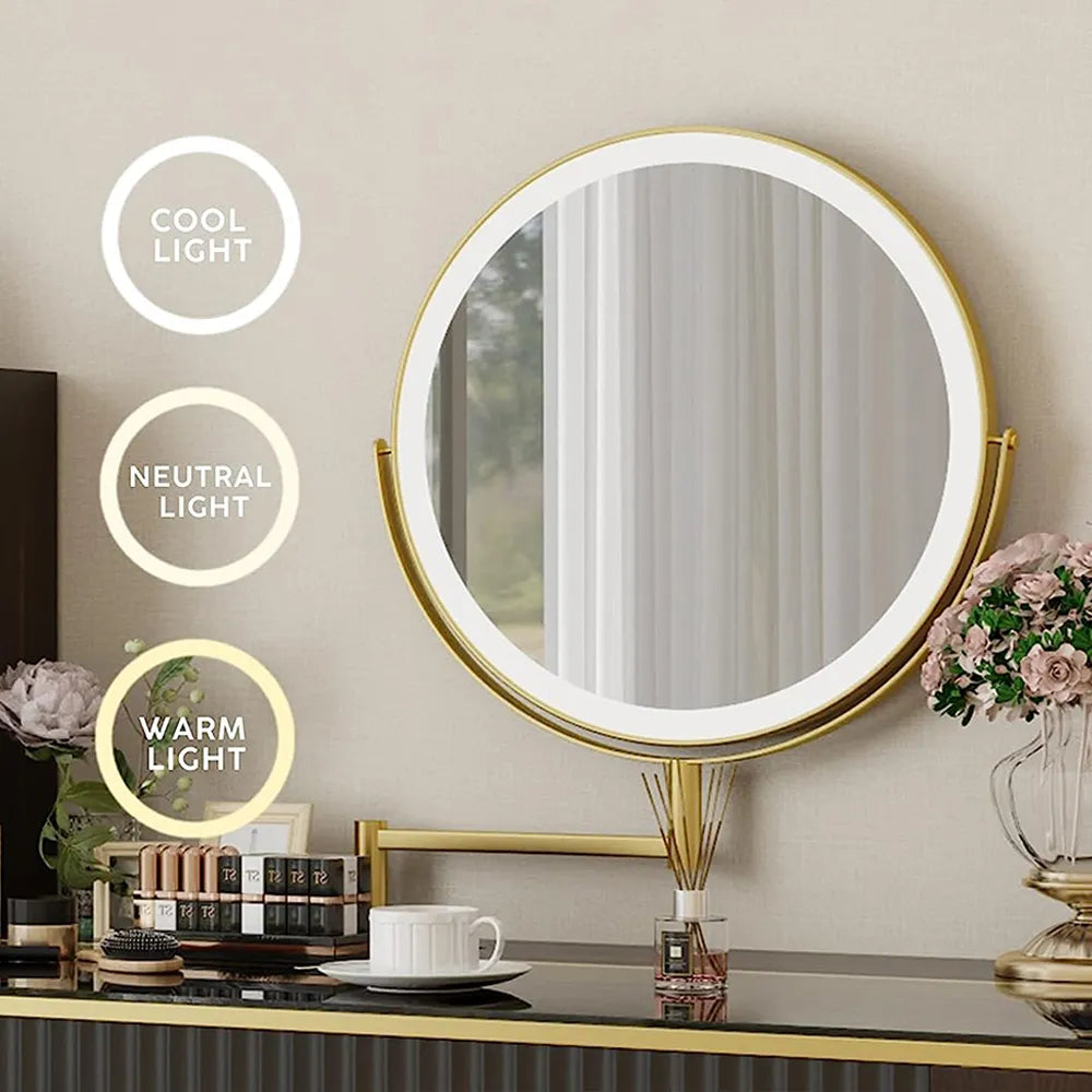 Ensemble de coiffeuse de maquillage moderne du milieu du siècle