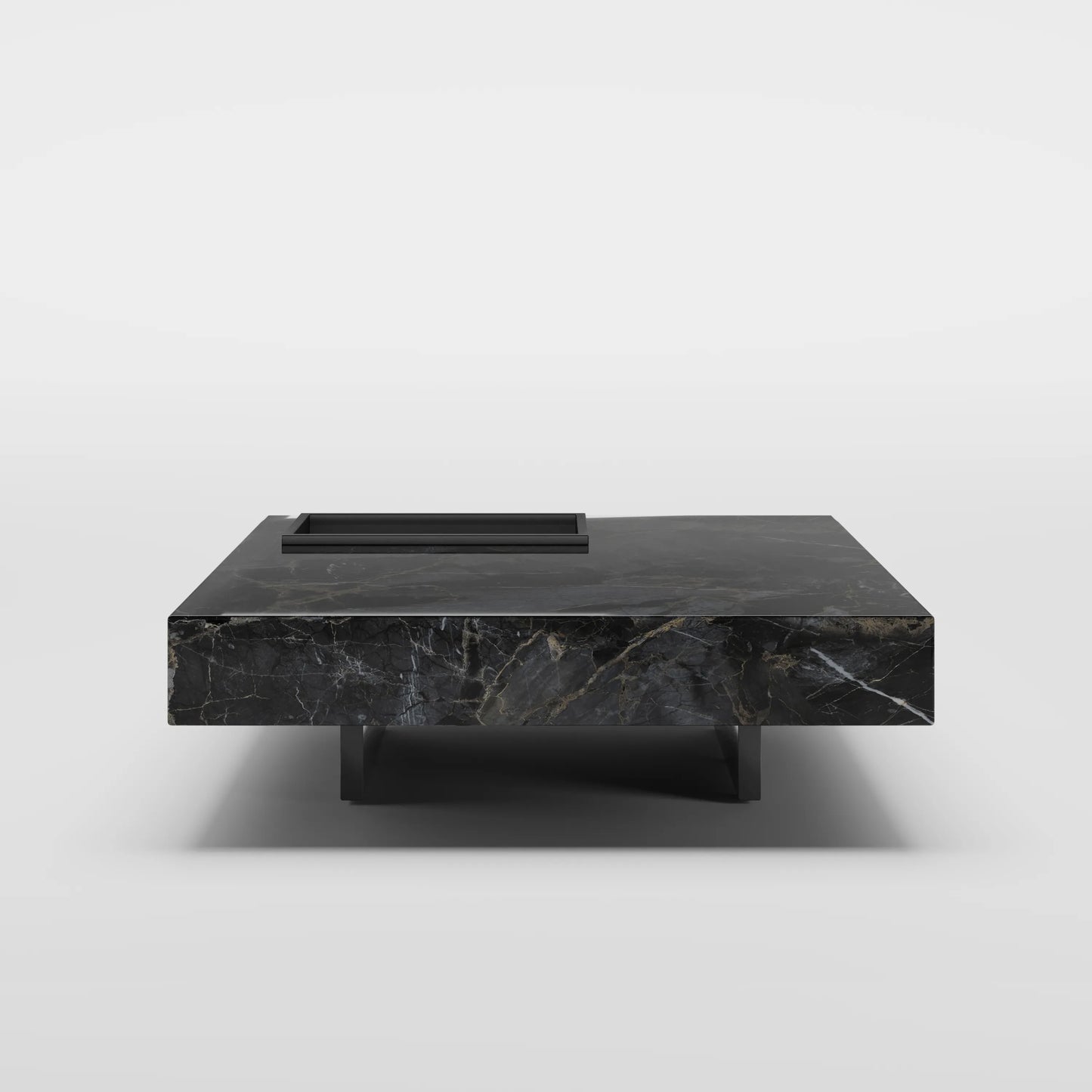 Table basse noire moderne 