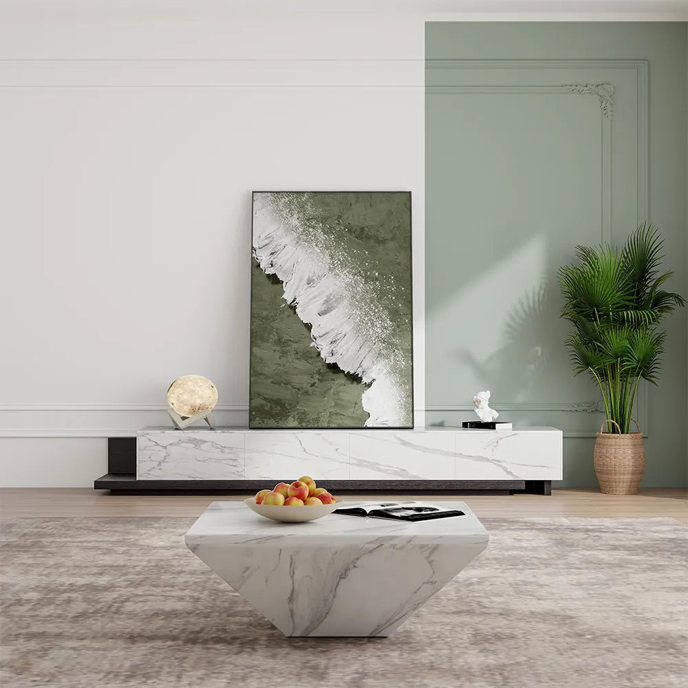 Modern Light Luxury Retractable TV Stand