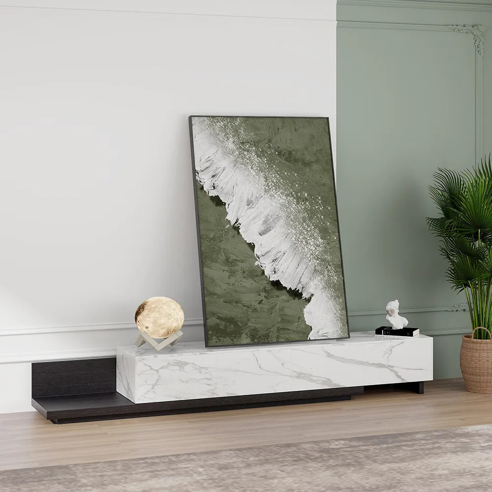 Modern Light Luxury Retractable TV Stand